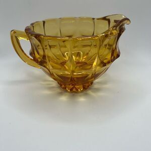 Fenton Valencia Amber Creamer Glass Vintage Glass
